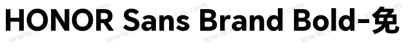 HONOR Sans Brand Bold字体转换